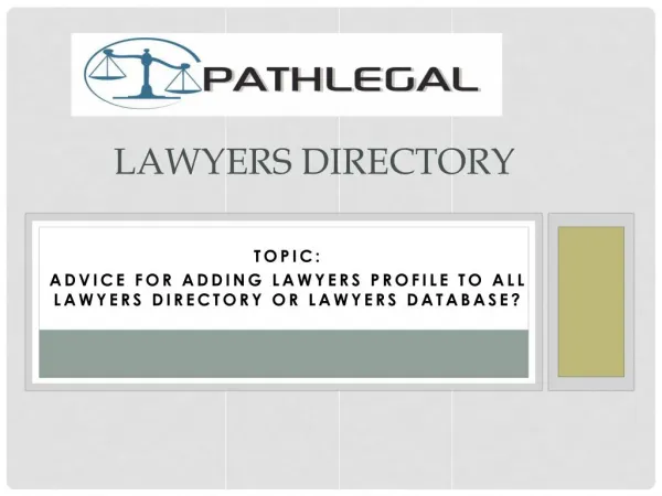 Lawyers Directory | Barrister Directory