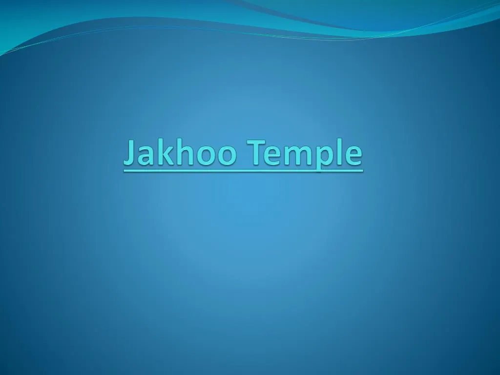 jakhoo temple