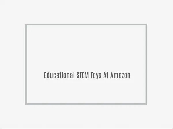 Educational STEM Toys At Amazon