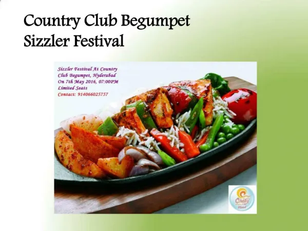 Country Club Begumpet – Sizzler Festival