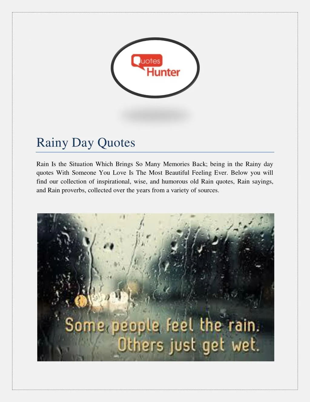 Happy Rain rain rainy day quotes (1) Template