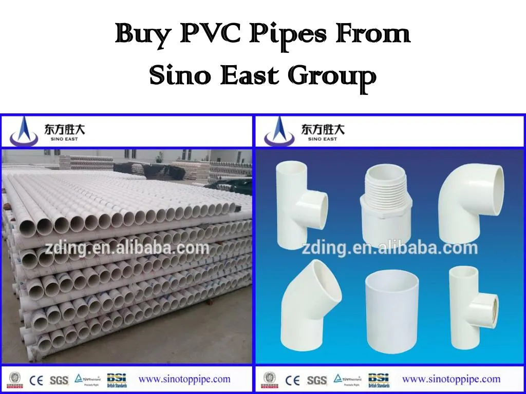 buy pvc pipes from sino east group