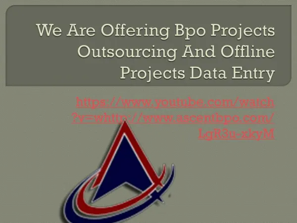 We Are Offering Data Entry Process And Non Voice Project