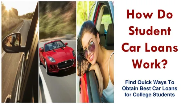 Getting Car Financing for College Students