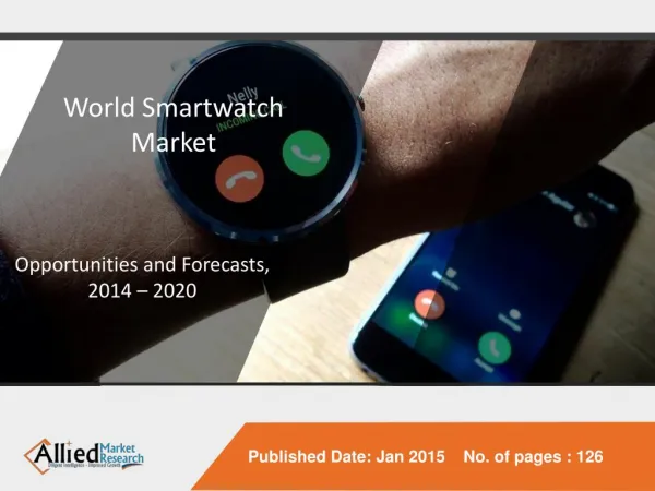 Future of smartwatch industry in coming 5 years