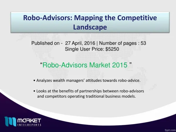 Robo-Advisors Market Share 2015