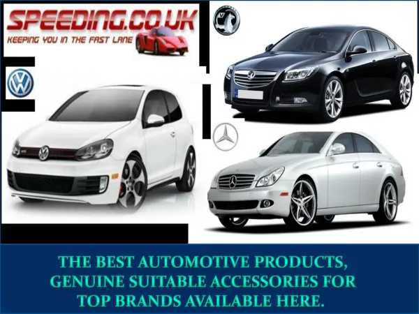 Car accessories online only at Speeding.co.uk