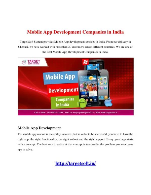 Mobile App Development Companies in India