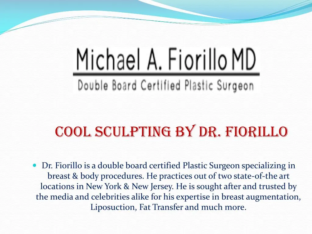 cool sculpting by dr fiorillo