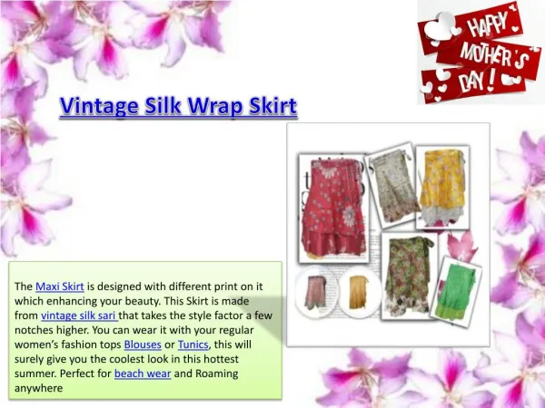 Vintage Silk Sari Short Skirt