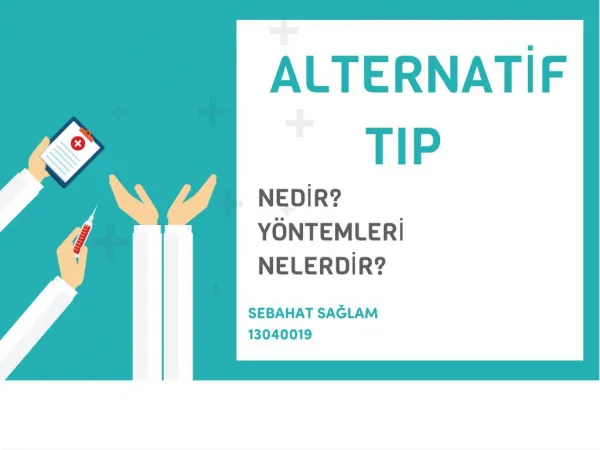 ALTERNATİF TIP