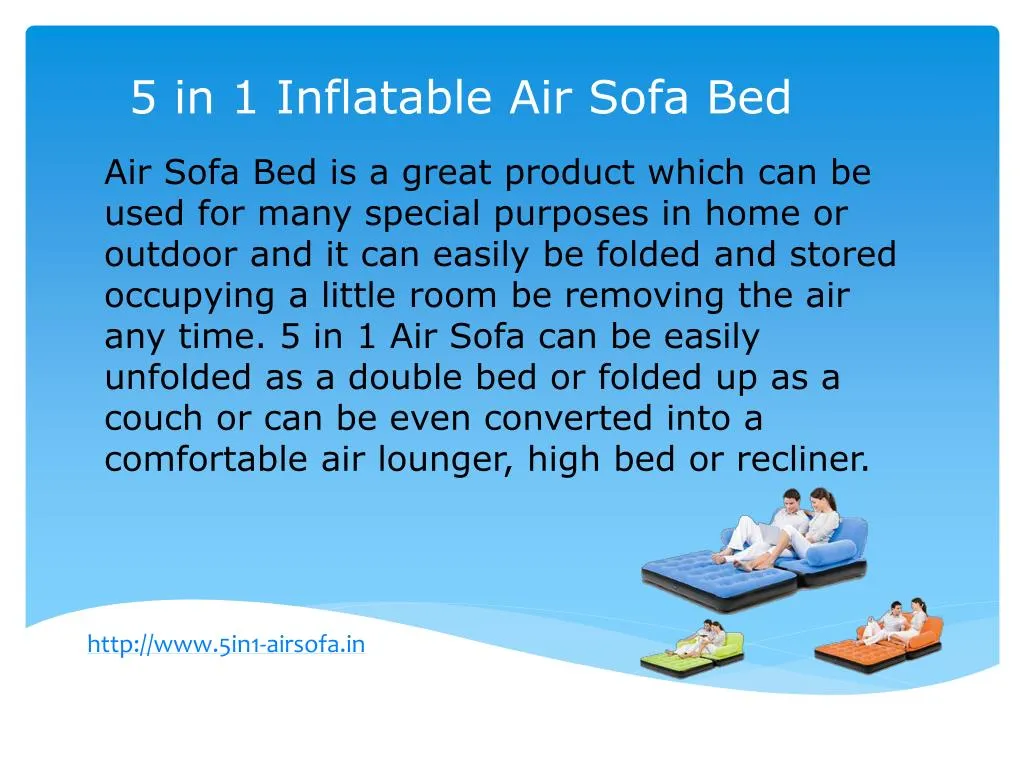 5 in 1 inflatable air sofa bed