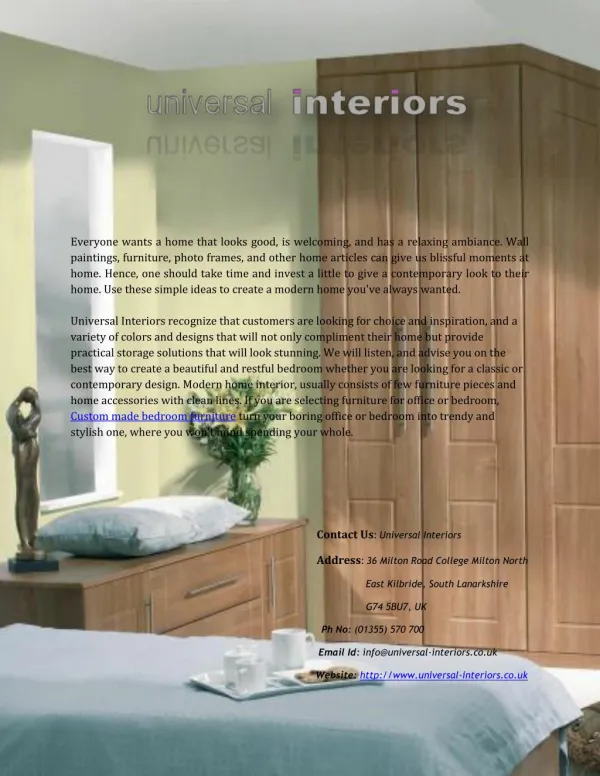 Find Custom Made & Made to Measure Bedroom Furniture