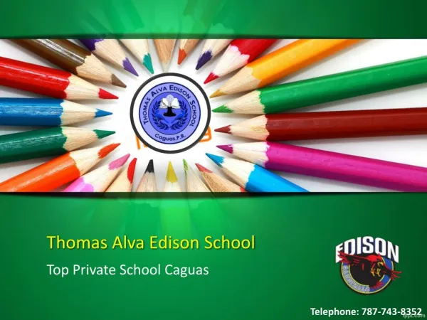 Thomas Alva Edison School Admission Requirements