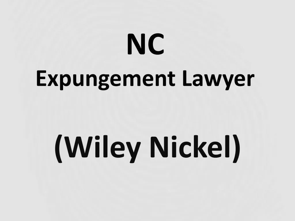 nc expungement lawyer