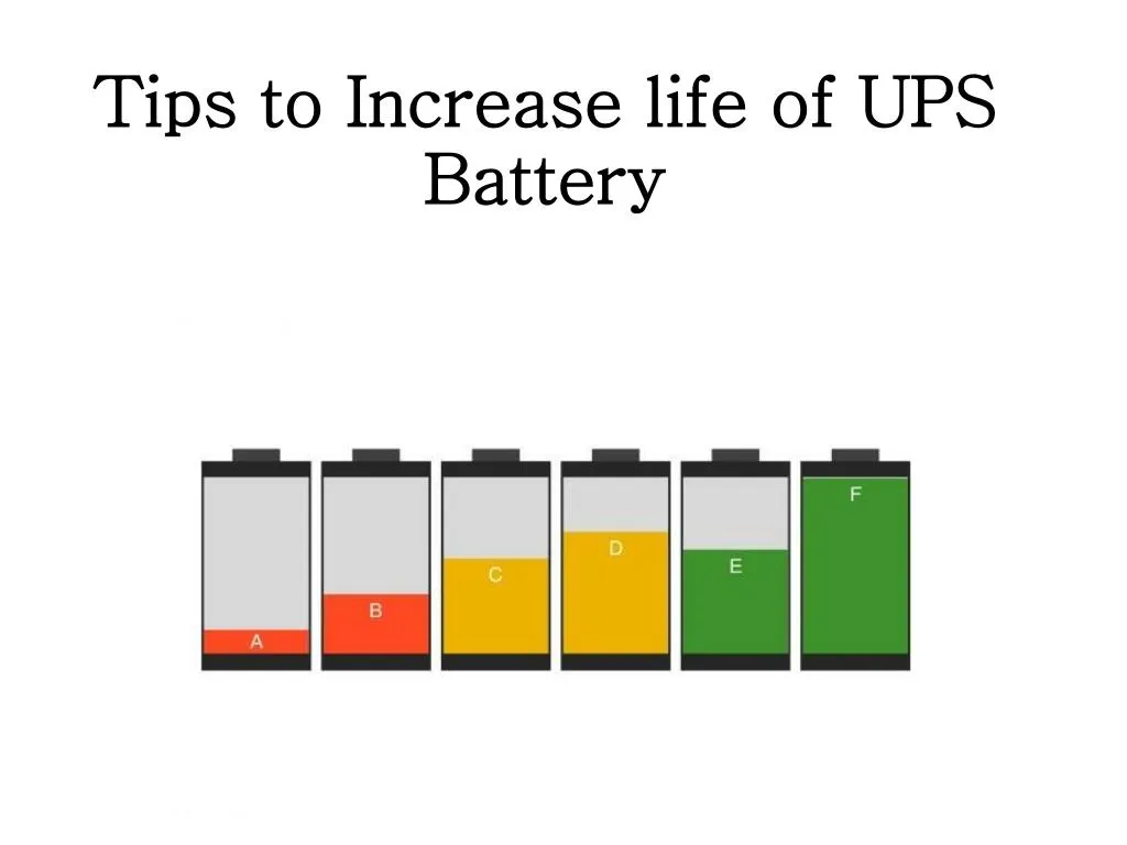 tips to increase life of ups battery
