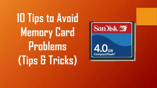 10 Tips to Avoid Memory Card Problems (Tips & Tricks)