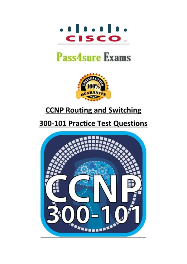 CCNP Routing and Switching Pass4sure 300-101 Dumps