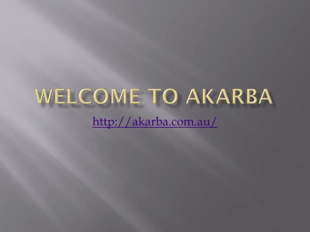welcome to akarba