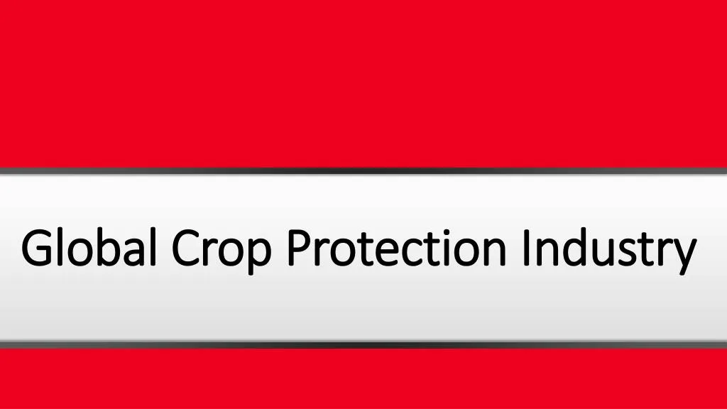 global crop protection industry