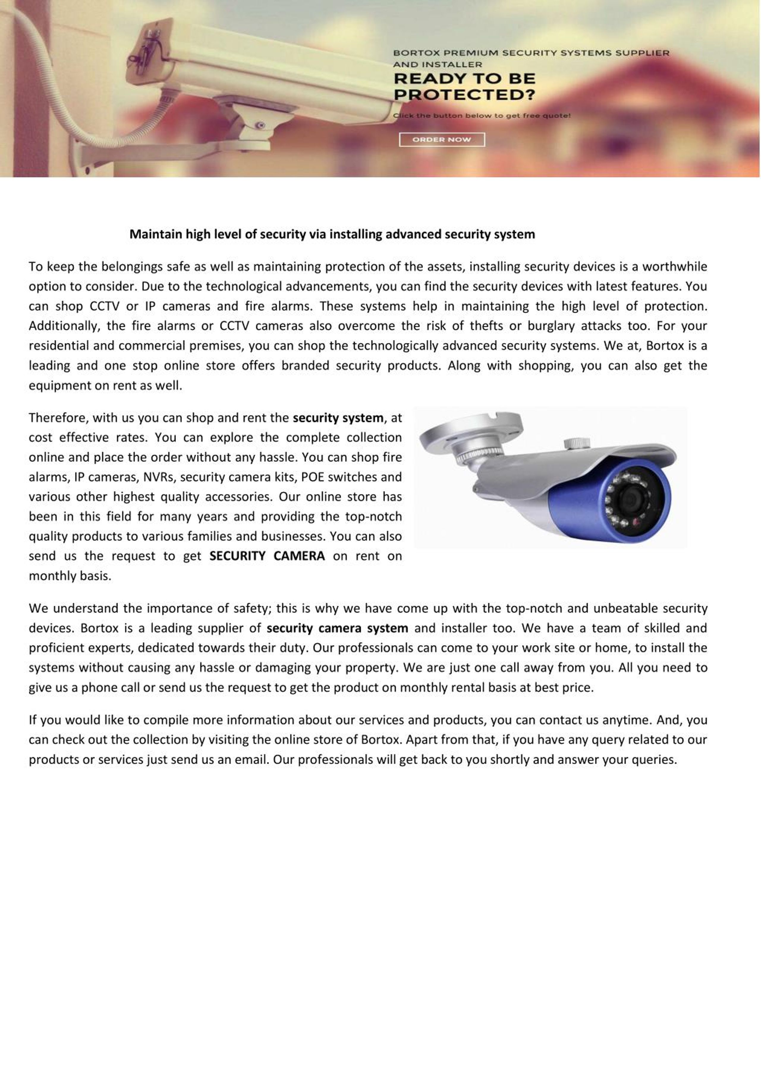 PPT - SECURITY CAMERA PowerPoint Presentation, free download - ID:7336291