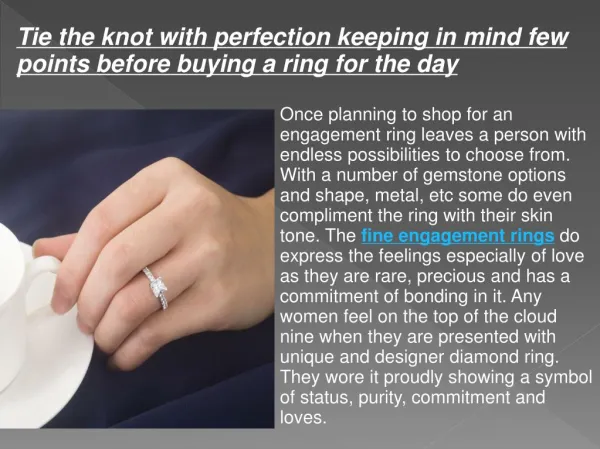 Fine Engagement Rings