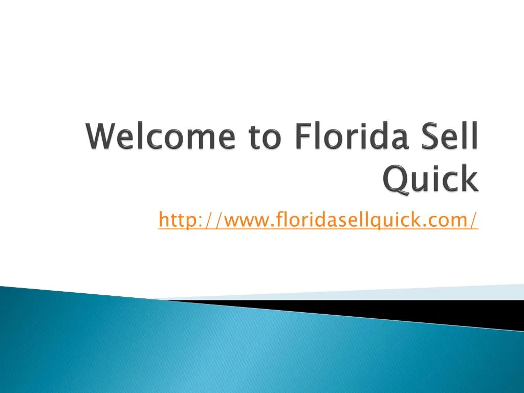 welcome to florida sell q uick