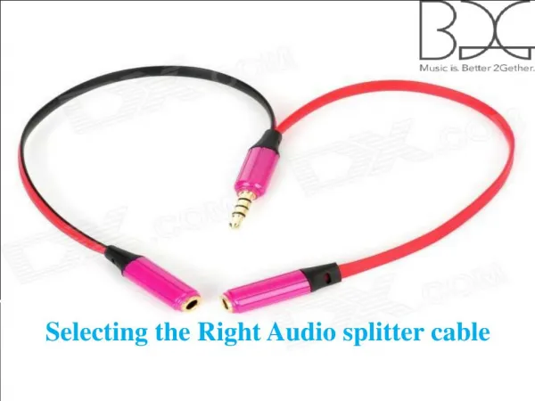 Selecting the Right Audio splitter cable