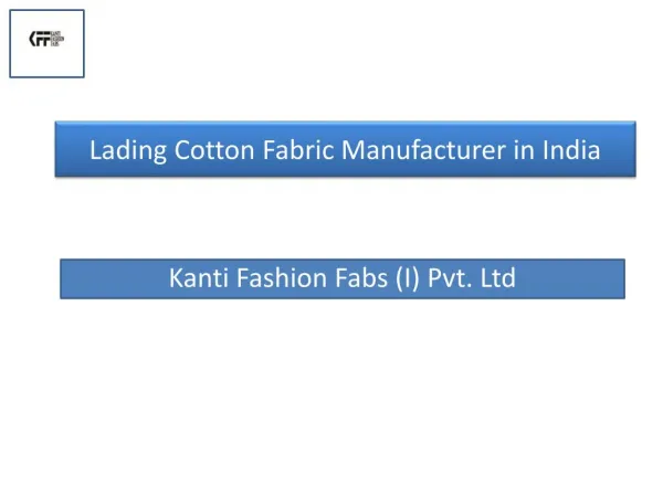 One of The Top 10 Cotton Fabric Manufacturer in India