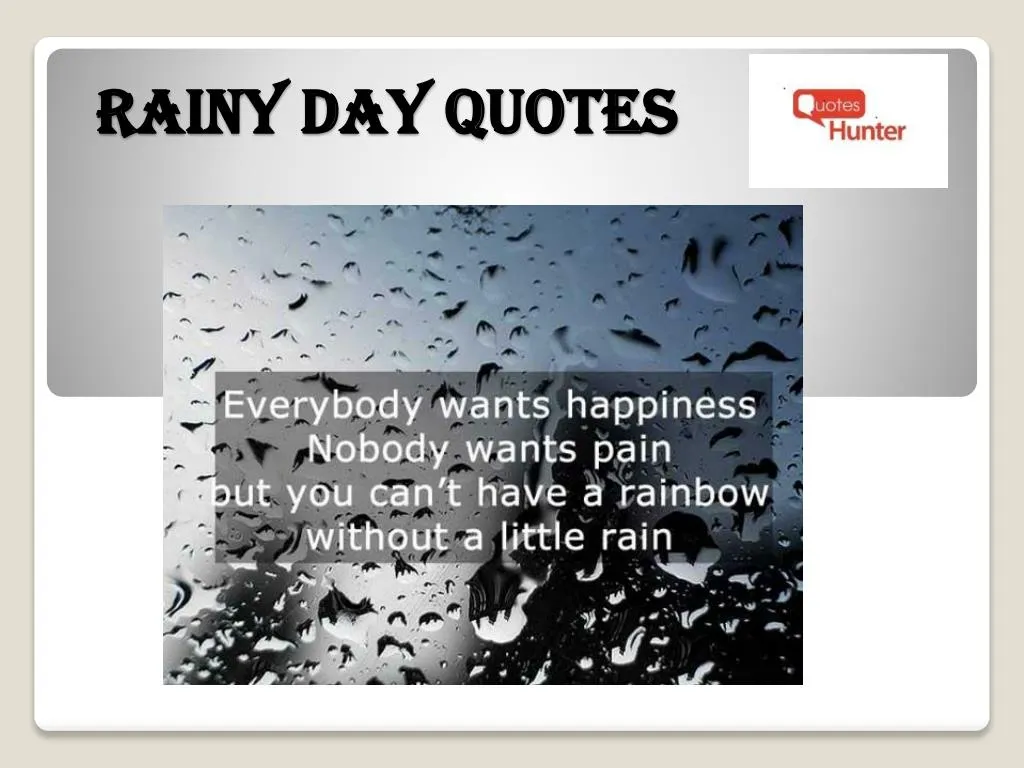 rainy day quotes
