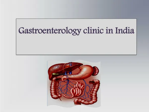 Findout gastroenterology clinic in india