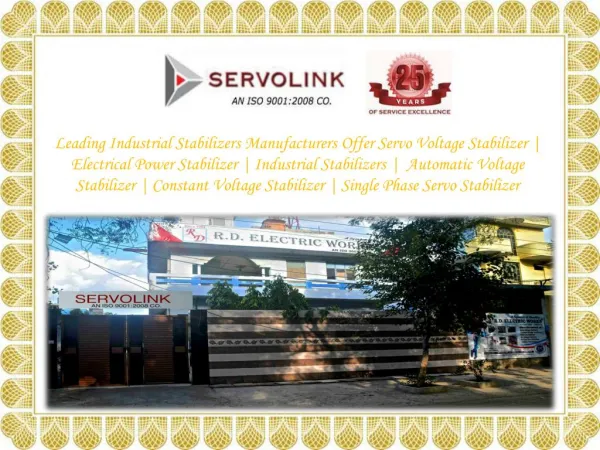 Servo Voltage Stabilizer Manufacturers