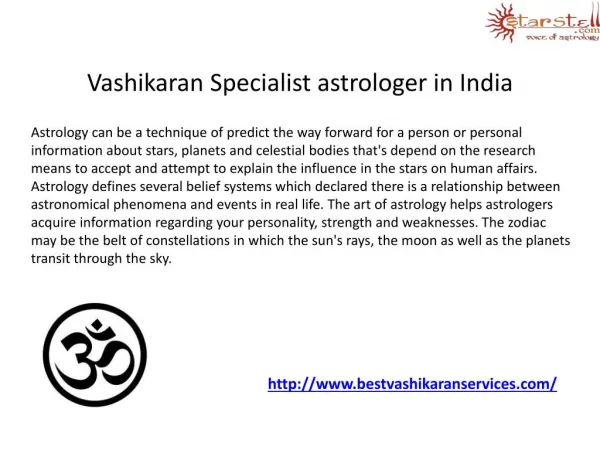 Vashikaran Specialist Astrologer in india