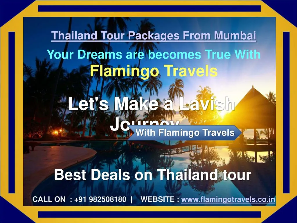 thailand tour packages from mumbai