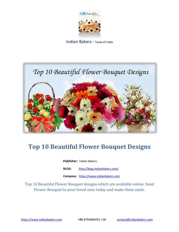 Top 10 Beautiful Flower Bouquet Designs