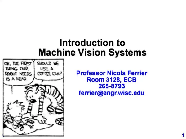 Introduction to Machine Vision Systems