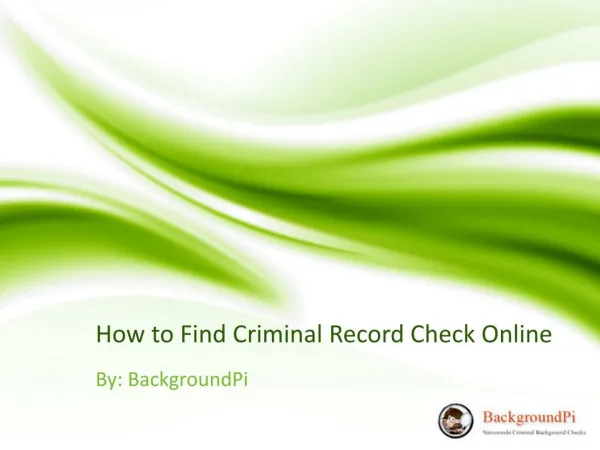 How to Find Criminal Record Check Online