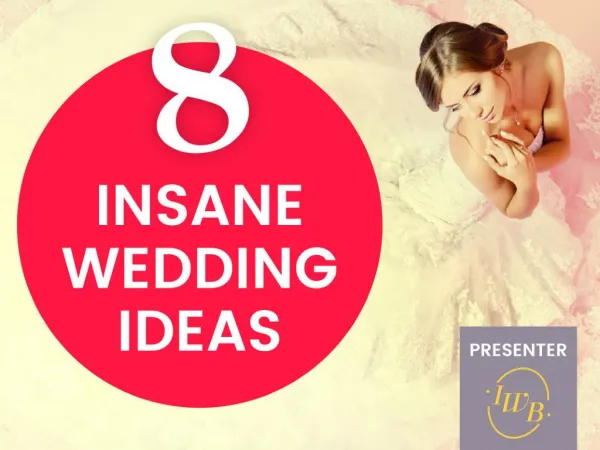 Wedding Inspiration: Cool Wedding Ideas!