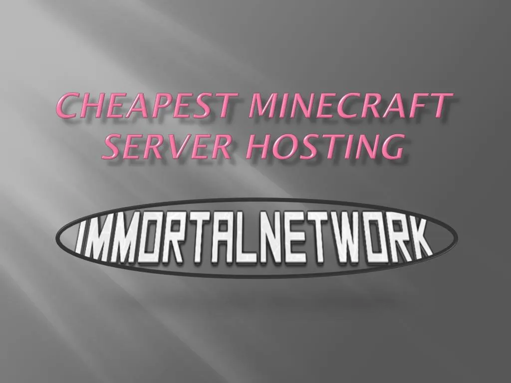 cheapest minecraft server hosting
