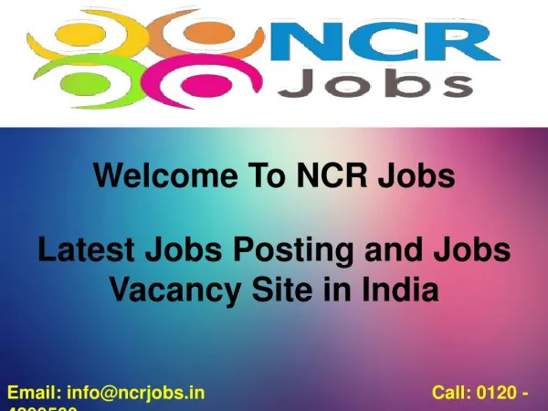 Latest Jobs posting and jobs vacancy site in India