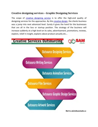Creative designing services – Graphic Designing Services - slide 1