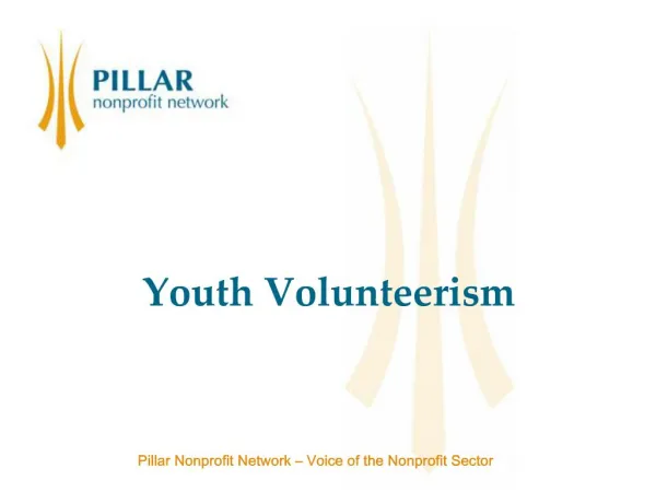 Pillar Nonprofit Network Voice of the Nonprofit Sector