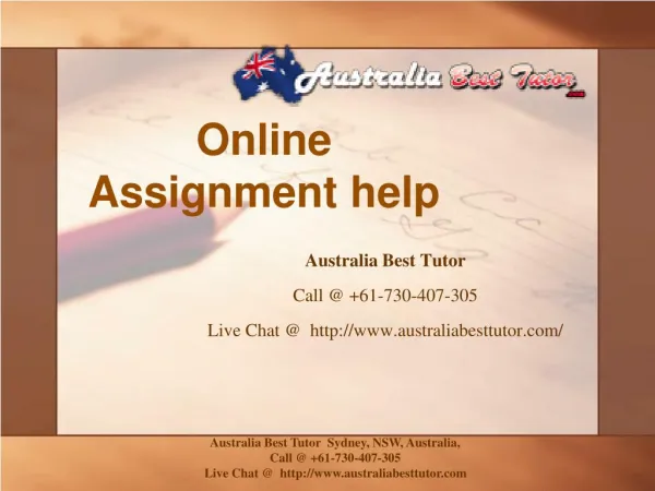 online assignment help