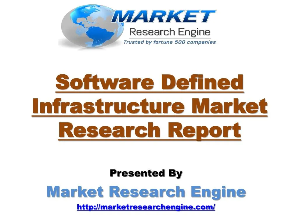 software defined infrastructure market research report