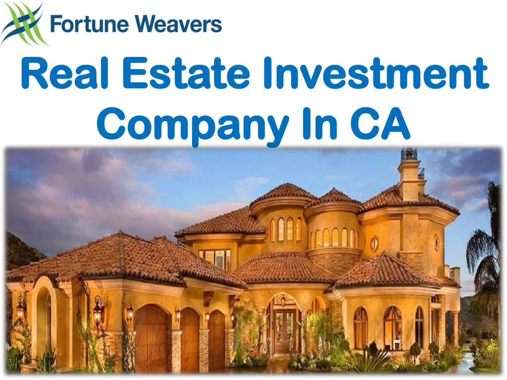 real estate investment company in ca