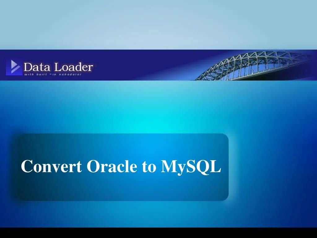 convert oracle to mysql