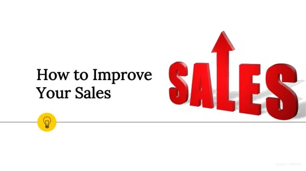 How to Improve sales - Basics and Advance Techniques