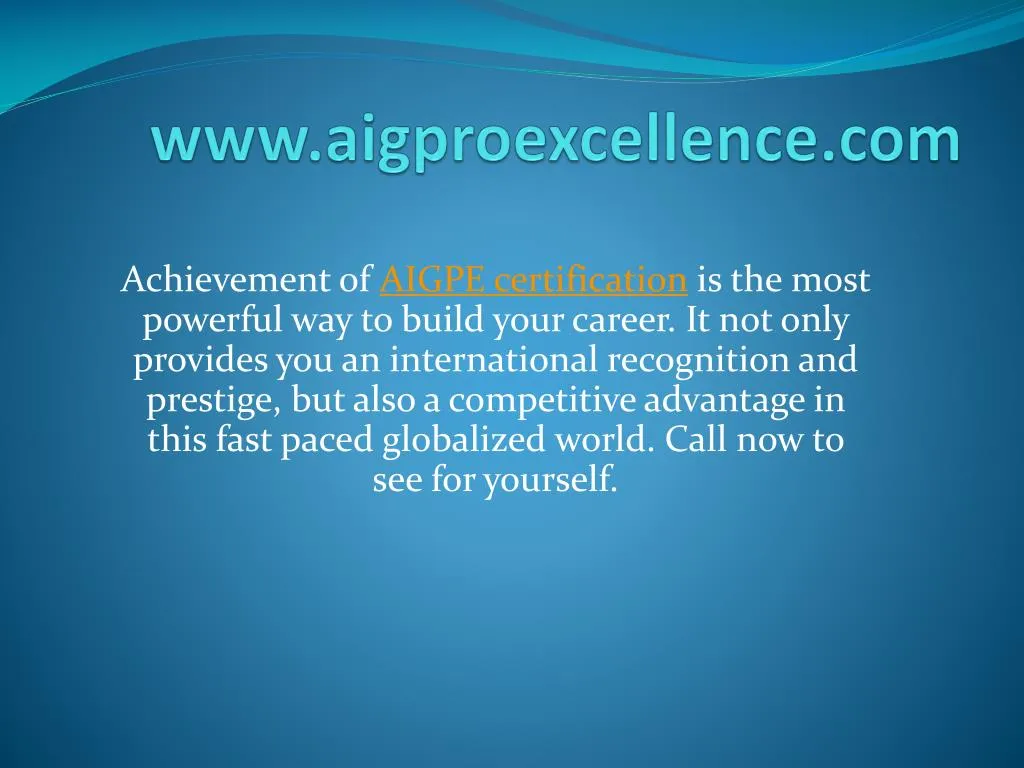 www aigproexcellence com