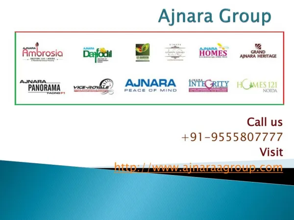 Ajnara Group Apartments For Sale