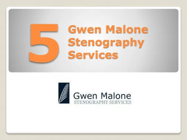 5 Gwen Malone Stenography Services